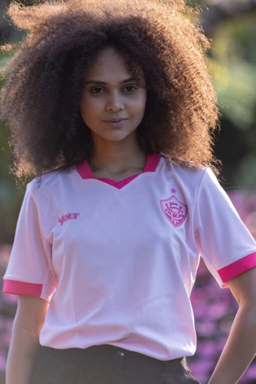 Camisa Outubro Rosa 2025 Esporte Clube Vitória Feminino Volt - Image 3
