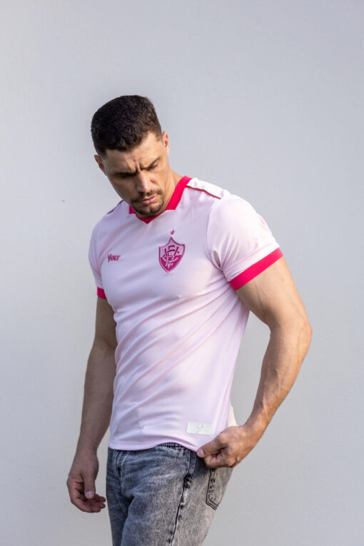 Camisa Outubro Rosa 2025 Esporte Clube Vitória Masculina Volt - Image 2