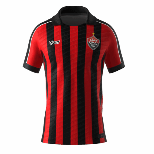 Camisa Jogo 1 2025 Vitória Infanto Juvenil Volt Rubro Negra