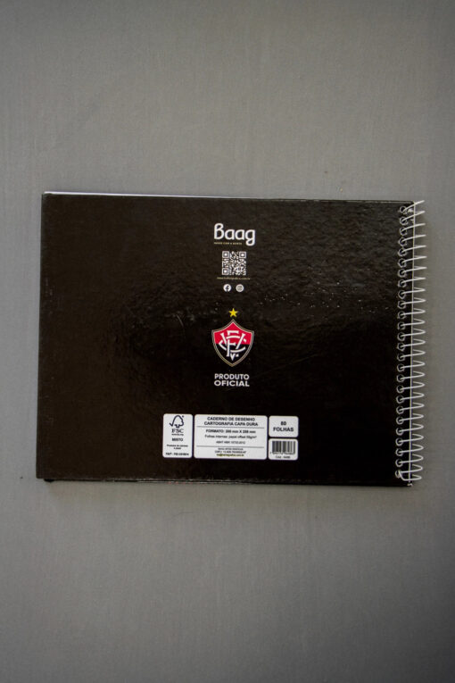 Caderno de Desenho 80 Folhas Esporte Clube Vitória - Image 2