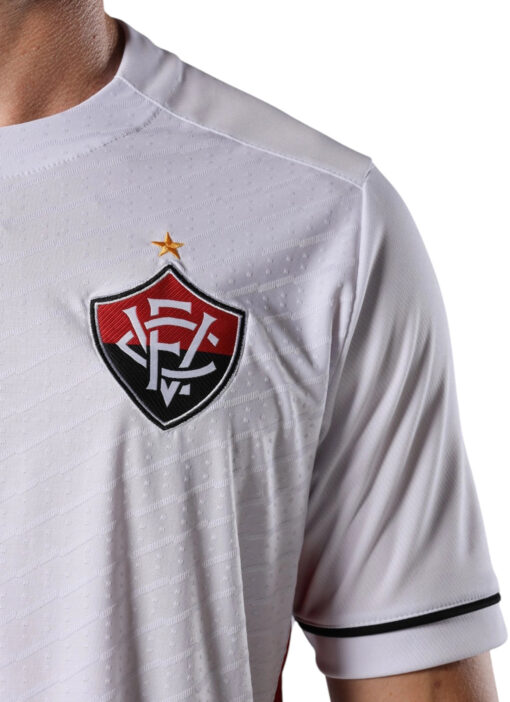 Camisa Plus Jogo 2 2025 Esporte Clube Vitória Masculina Branca Volt - Image 4