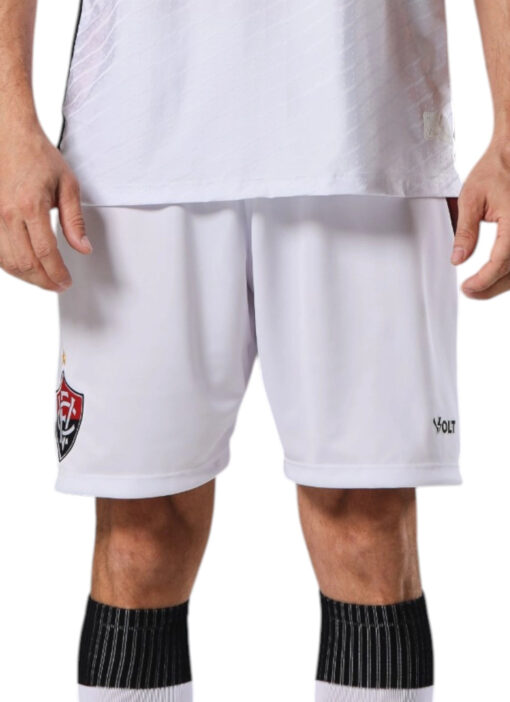 Calção Jogo 2 2025 Esporte Clube Vitória Masculino Branco Volt