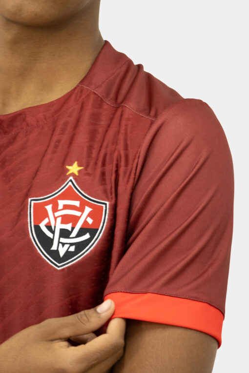 Camisa Plus  Goleiro 2 2025 Esporte Clube Vitória Masculina Bordô Volt - Image 3