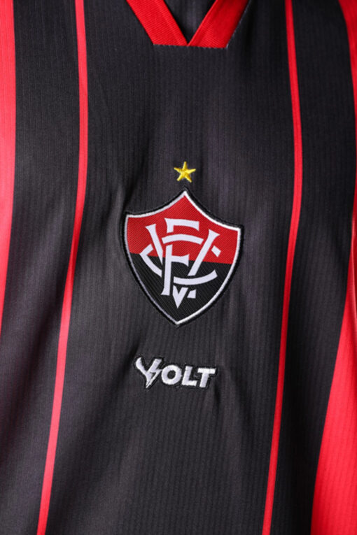 Camisa Anos 90 Esporte Clube Vitória Masculino Rubro Negro Volt - Image 5