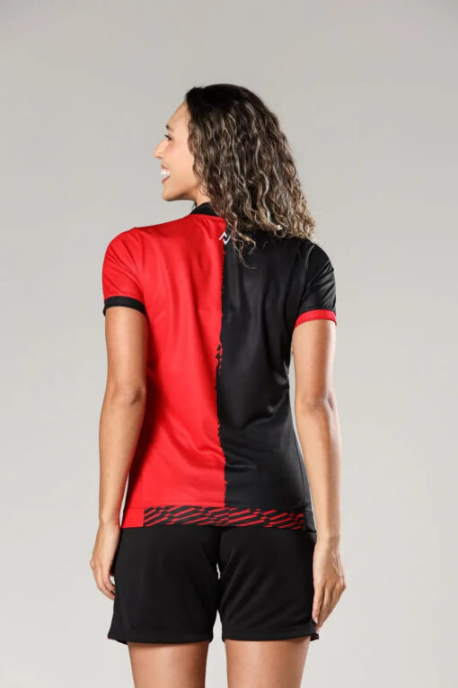 Camisa Copa Do Nordeste 2025 Vitória Feminino Vermelho e Preto Volt - Image 2