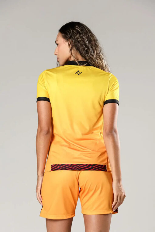 Camisa Copa Do Nordeste Goleiro 2025 Vitória Feminina Amarelo Volt - Image 2