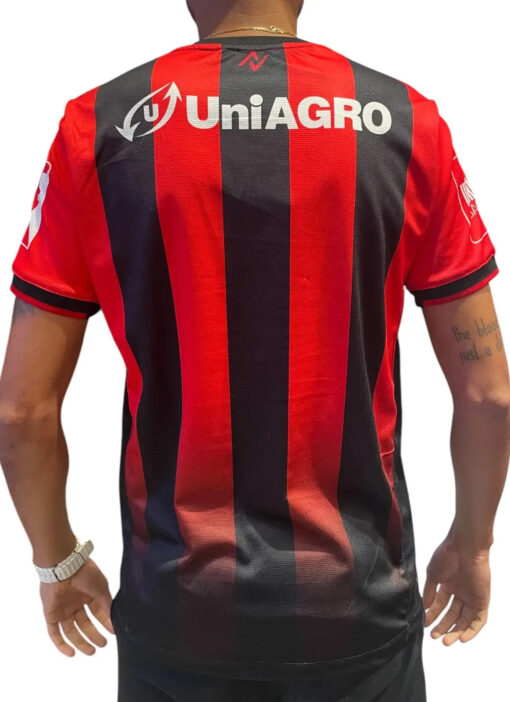 Camisa Jogo 1 Vitória 2024 Com Patrocínio Vermelho e Preto Masculino Volt - Image 2