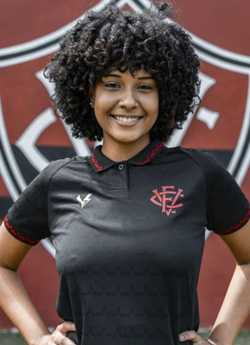Camisa Jogo 3 Vitória 2023 Preta Feminina Volt