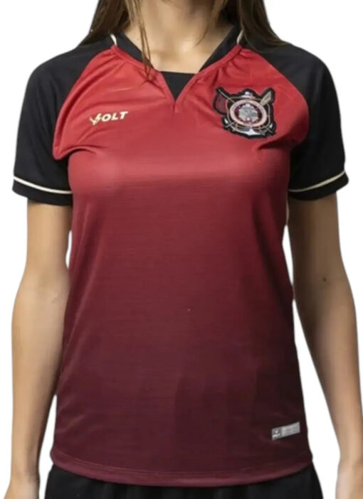 Camisa Jogo 4 Vitória 2024 Bordô Feminina Volt