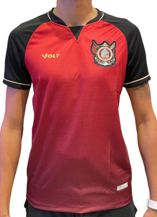 Camisa Jogo 4 Vitória 2024 Bordô Masculina Volt
