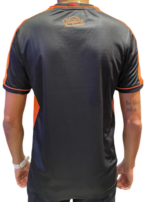 Camisa Goleiro 4 Esporte Clube Vitória Masculina Preta e Laranja Volt - Image 3