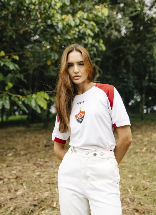 Camisa Aquece Vitória 2025 Branca Feminina Volt - Image 3