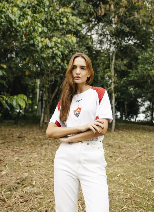 Camisa Aquece Vitória 2025 Branca Feminina Volt - Image 4