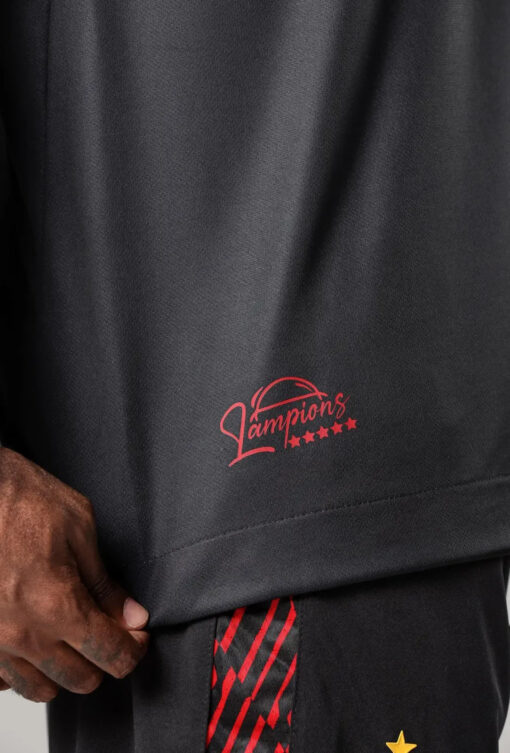 Camisa Plus Copa Do Nordeste 2025 Vitória Masculino Vermelho e Preto Volt - Image 5