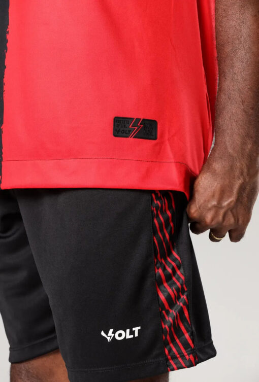 Camisa Copa Do Nordeste 2025 Vitória Masculino Vermelho e Preto Volt - Image 2
